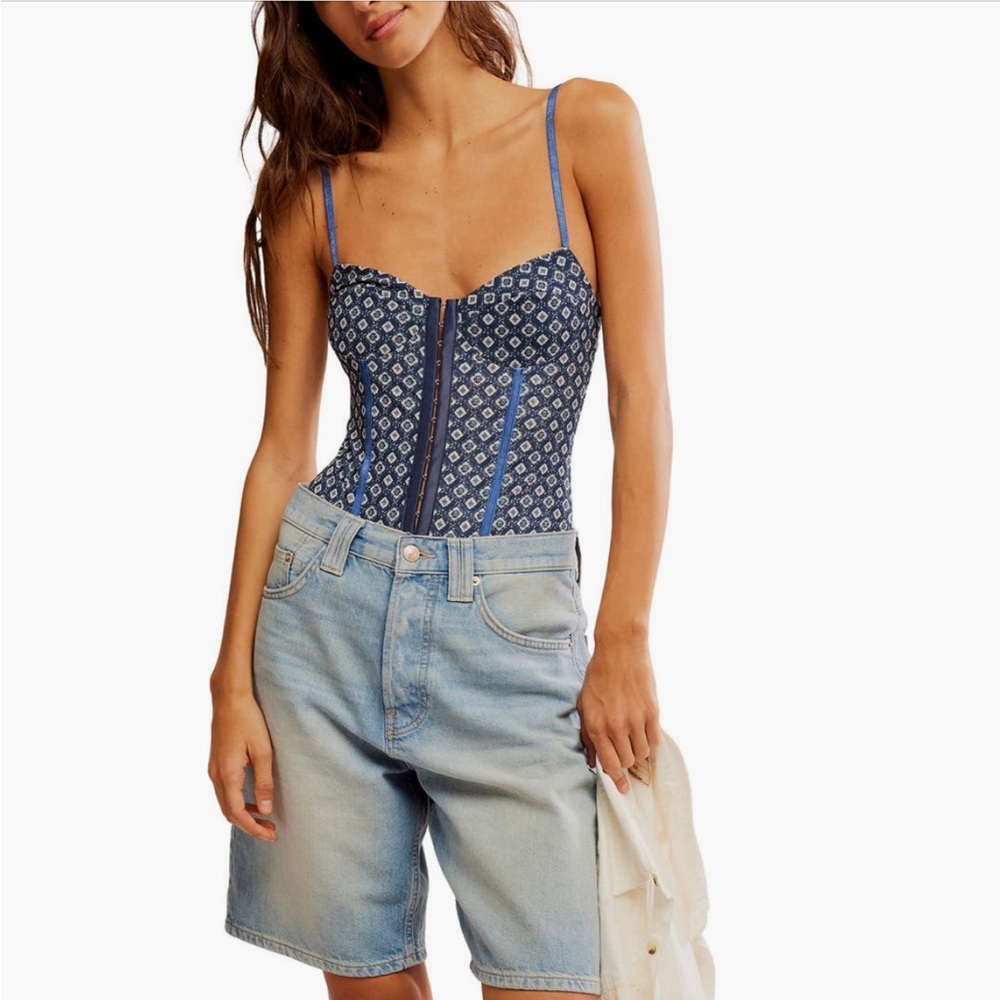 Free People Intimately FP Floral Mesh Bodysuit
